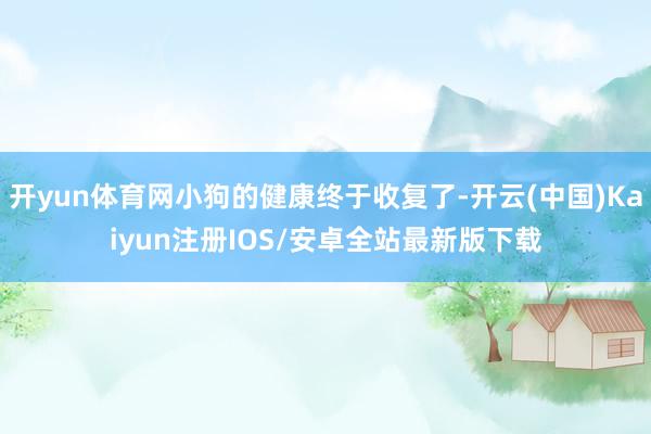开yun体育网小狗的健康终于收复了-开云(中国)Kaiyun注册IOS/安卓全站最新版下载