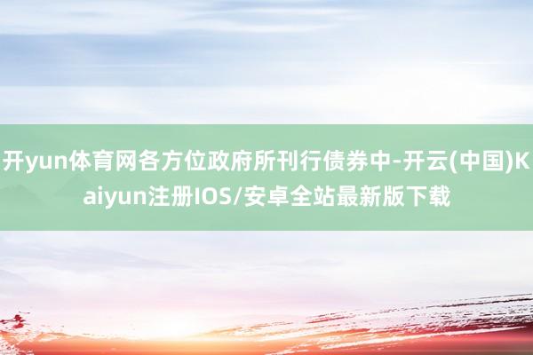 开yun体育网各方位政府所刊行债券中-开云(中国)Kaiyun注册IOS/安卓全站最新版下载
